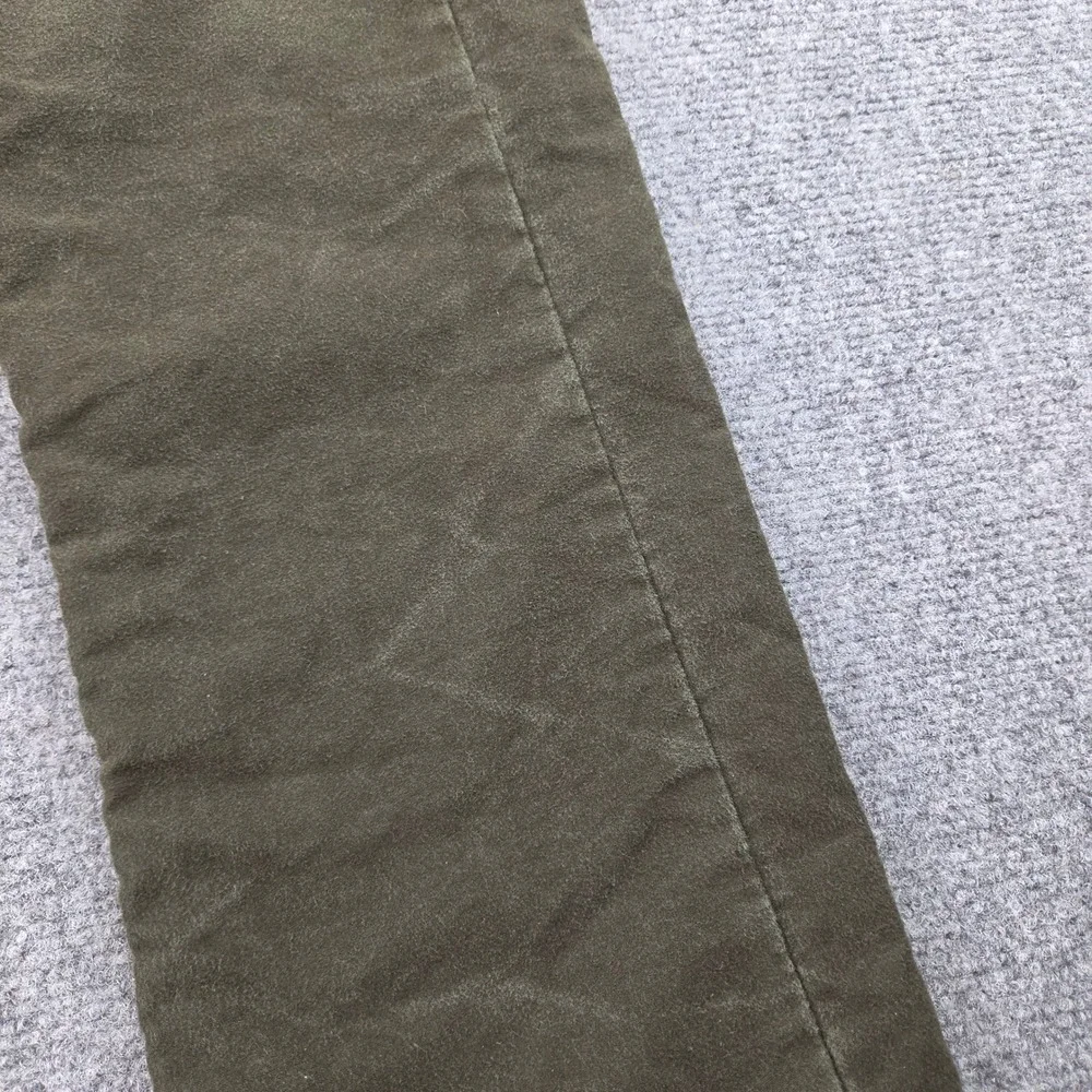 Vintage Polo Ralph Lauren Pants 32x32 Olive Green Sueded Cotton Straight Leg 90s